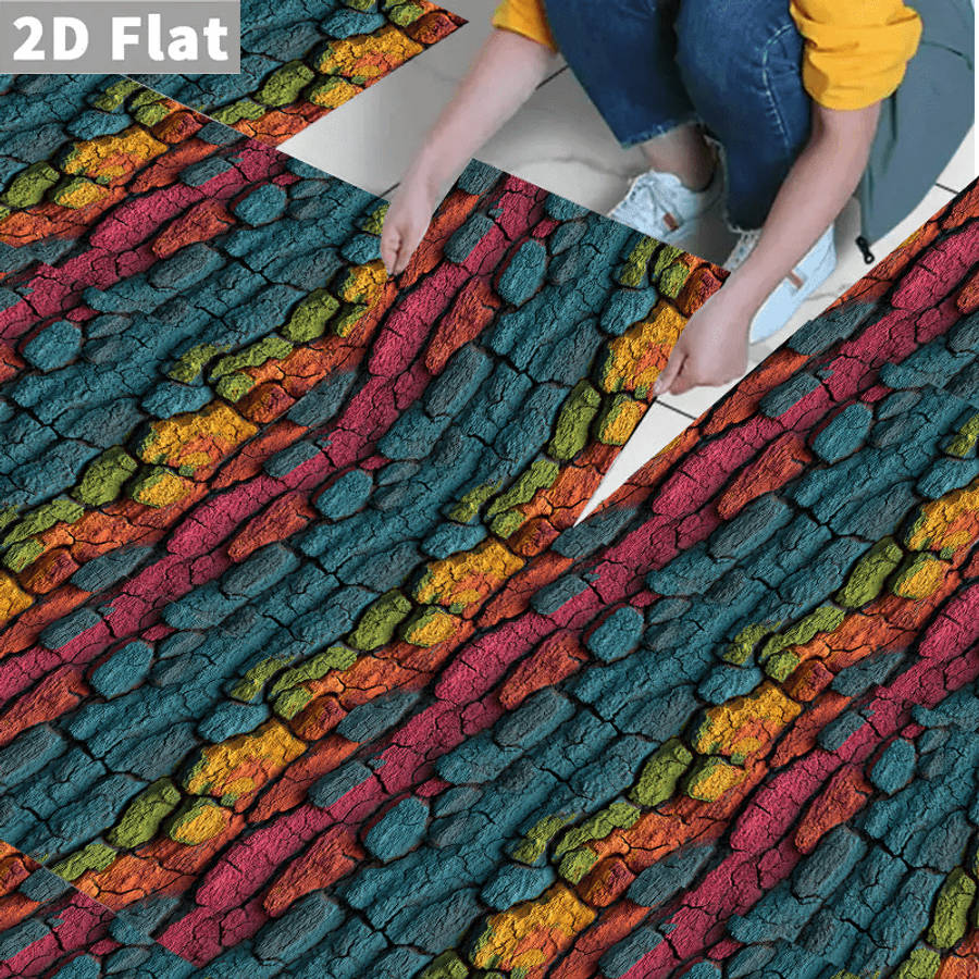Self Adhesive Floor Stickers 11.81X11.81In30X30Cm