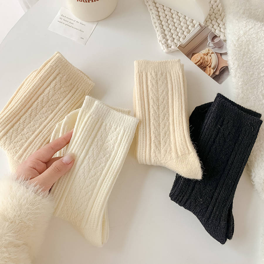 Women S Socks Color White Quantity 5 Pairs