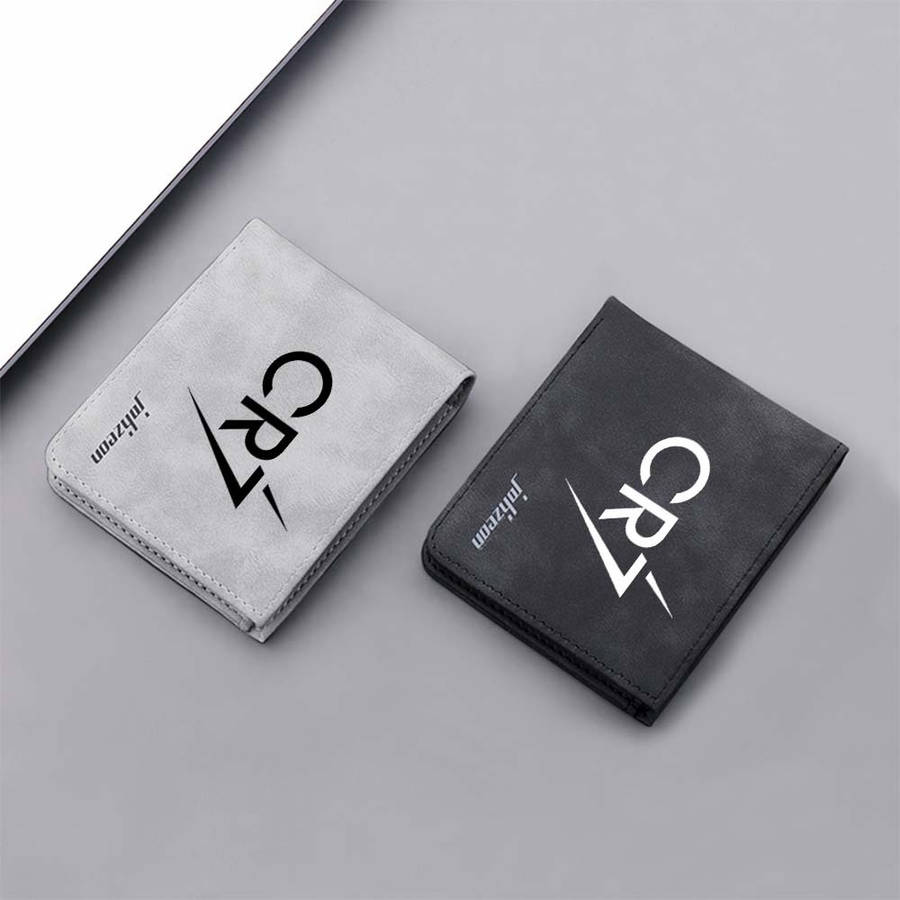 Cr7 Pattern Large Capacity Wallet Lightning Print Portable Card Holder Sports Style Artistic