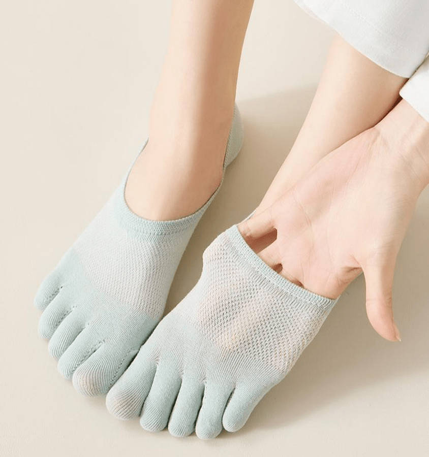 Women S Socks Color 5 Pairs Whiteblackgreenblueflesh Size Onesize