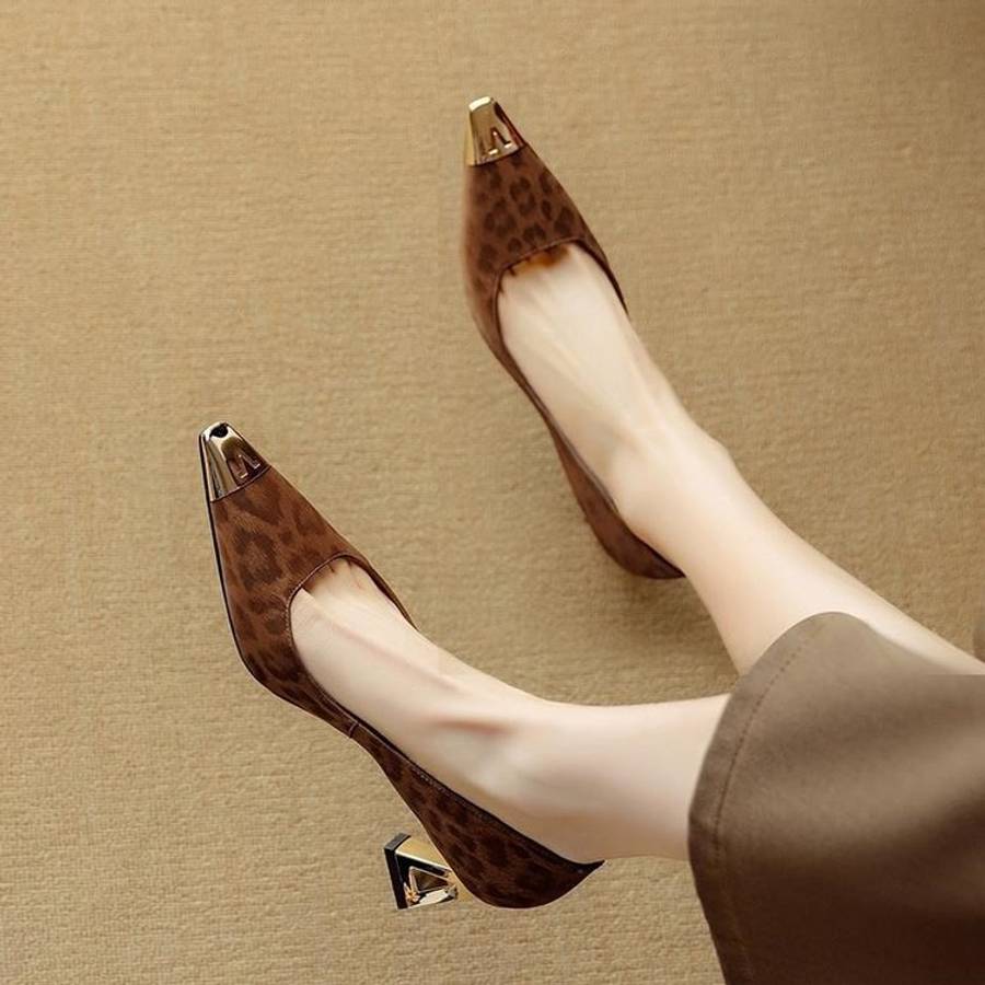 Women S High Heels Color Brown Sizeuk 2.5