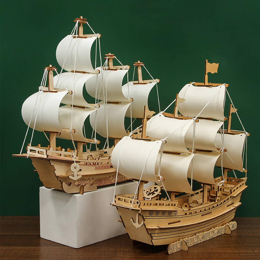 3D Jigsaw Puzzle Model Ship
