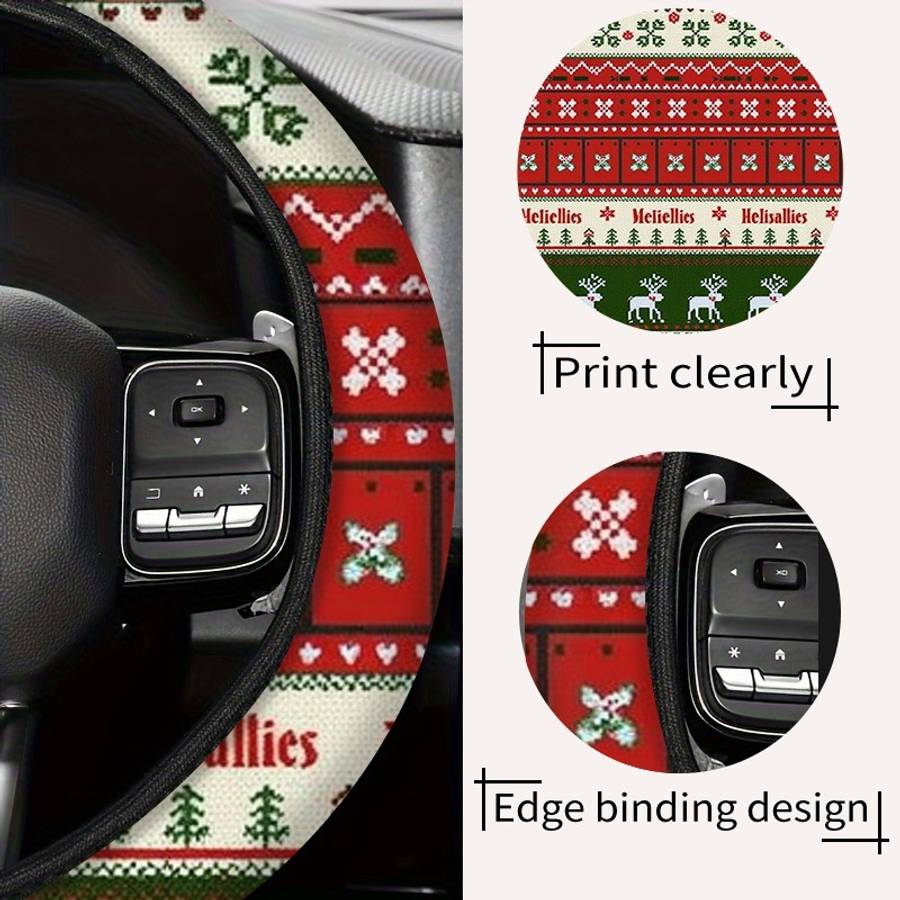 Car Steering Wheel Cover 38X38 Style Digital Printing