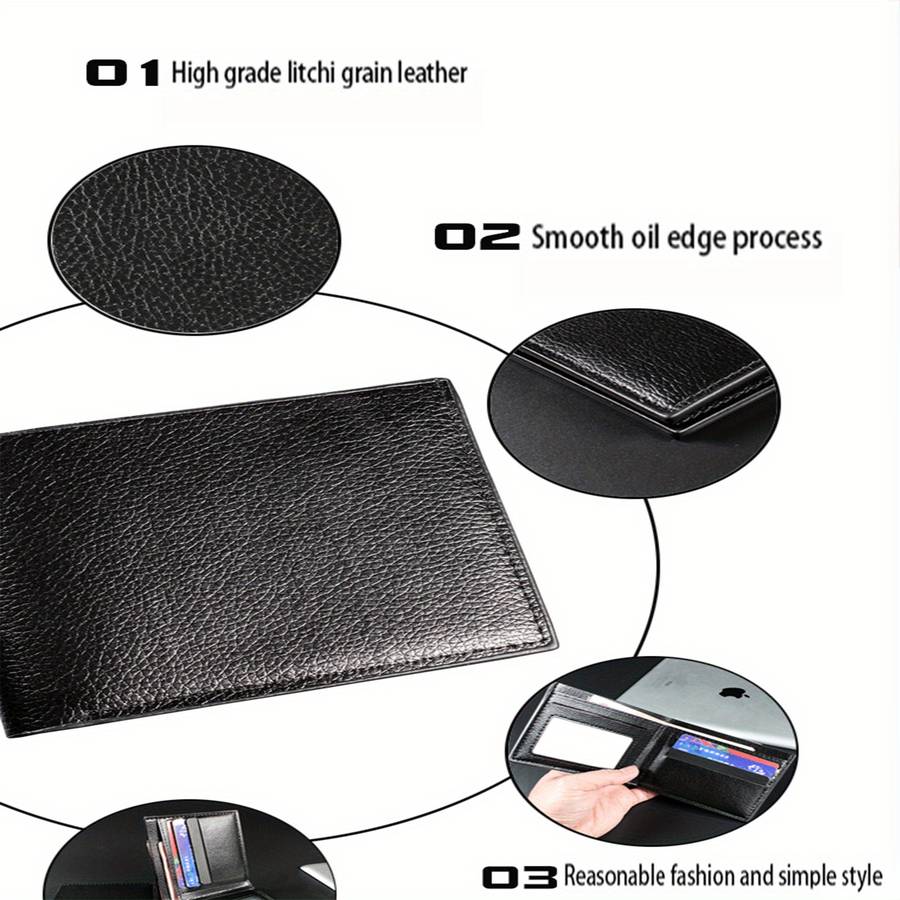 1pc Liverpool 97 Faux Leather Simple Style Wallet Multifunctional Short Bifold Coin Purse with
