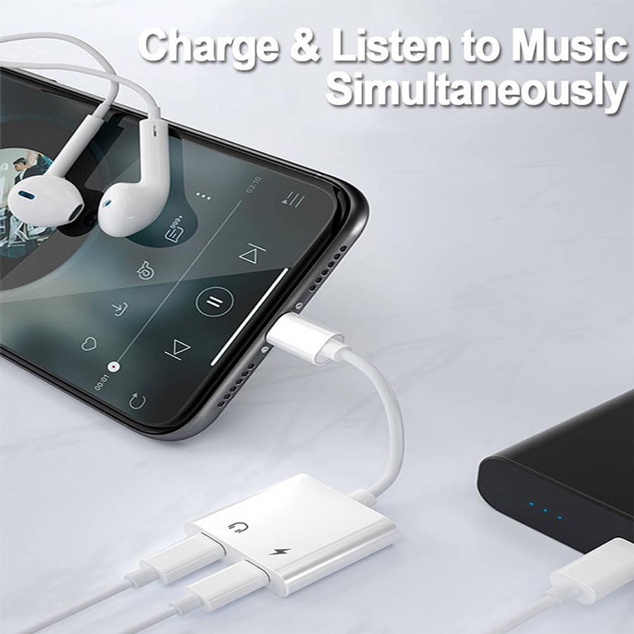 Charging Cable Color White Dual Usb C