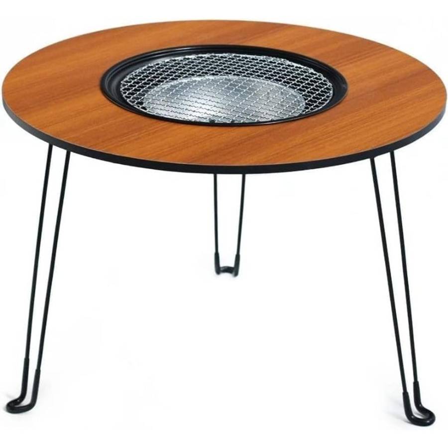 Outdoor Camping Portable Table Multi Functional Barbecue Griller Polished