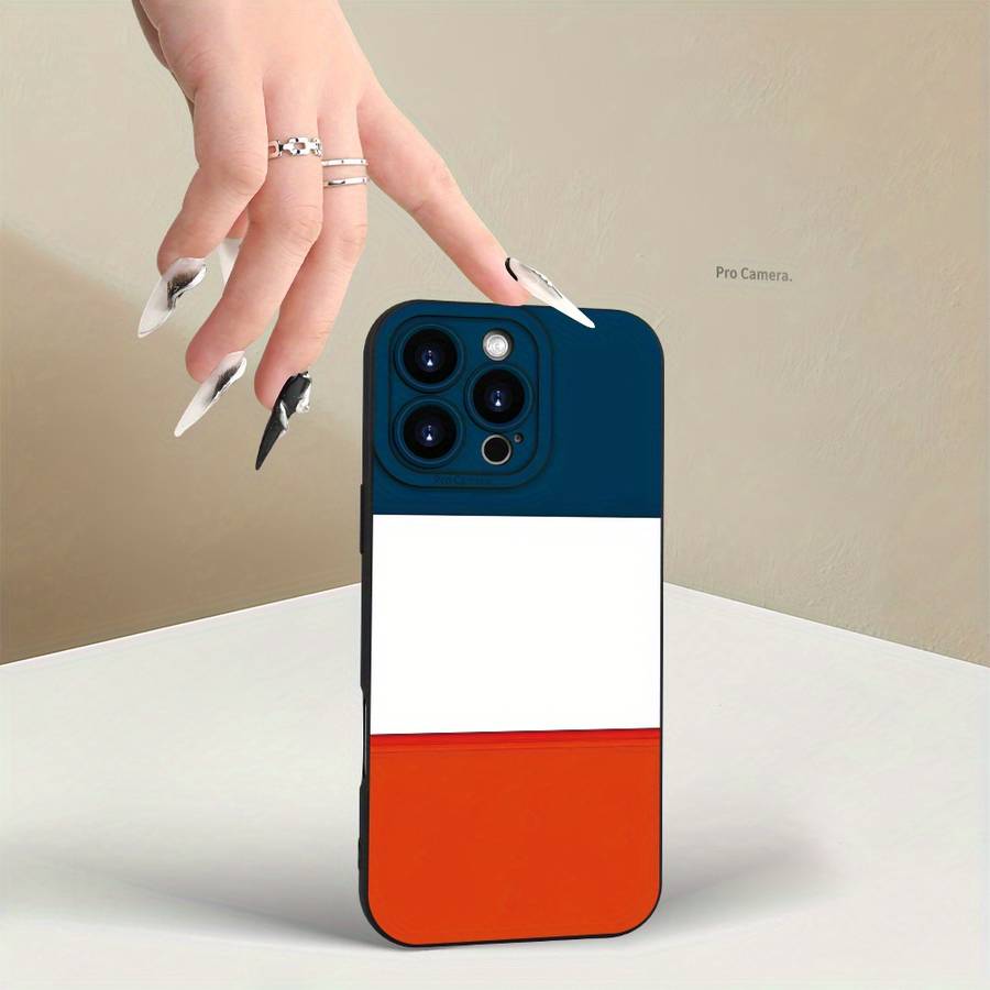 1Pc Black For iPhone 8 Plus Dutch Flag Design Phone Case