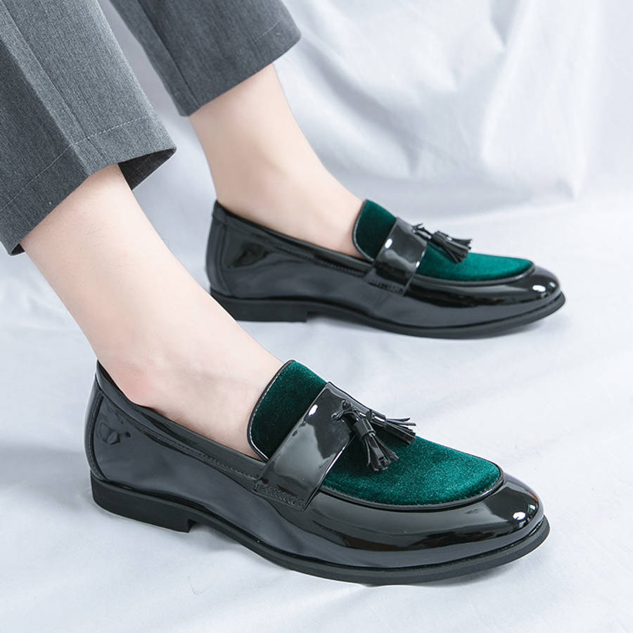 Mens Leather Shoes Color Black Sizeuk 7.5