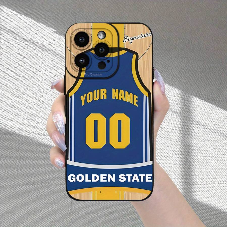 1Pc Black For iPhone 7 Plus 8 Plus Basketball Jersey Design Phone Case