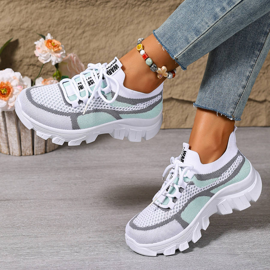 Women S Sneakers Color Khaki Color Matching Sizeuk 7