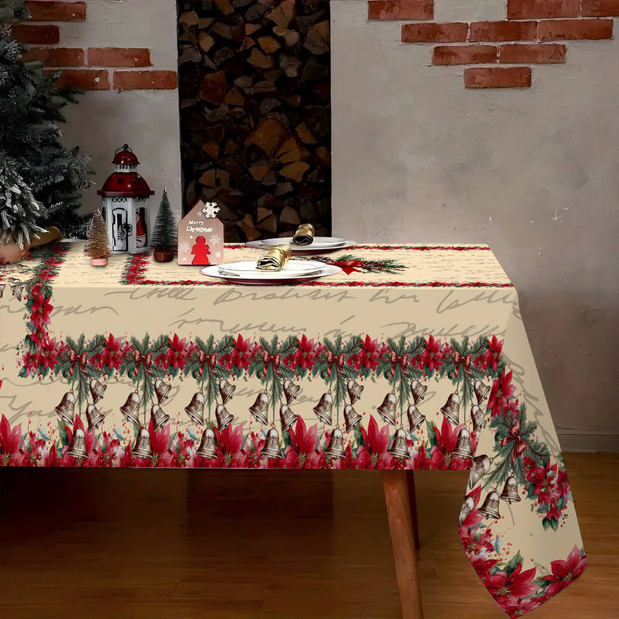 Christmas Tablecloth   Size 55.11Inx70.8In  140Cmx180Cm