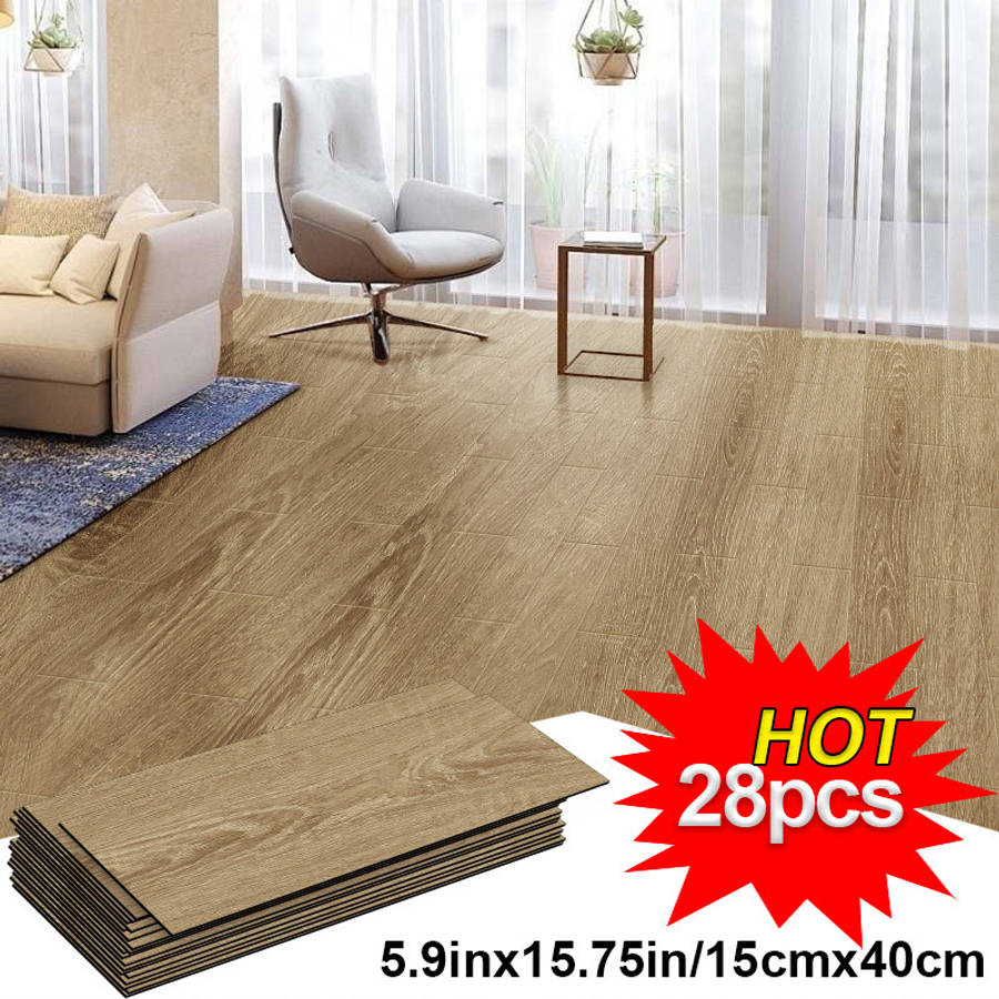 Self Adhesive Floor Stickers Rock Gray 28 Pieces Pack