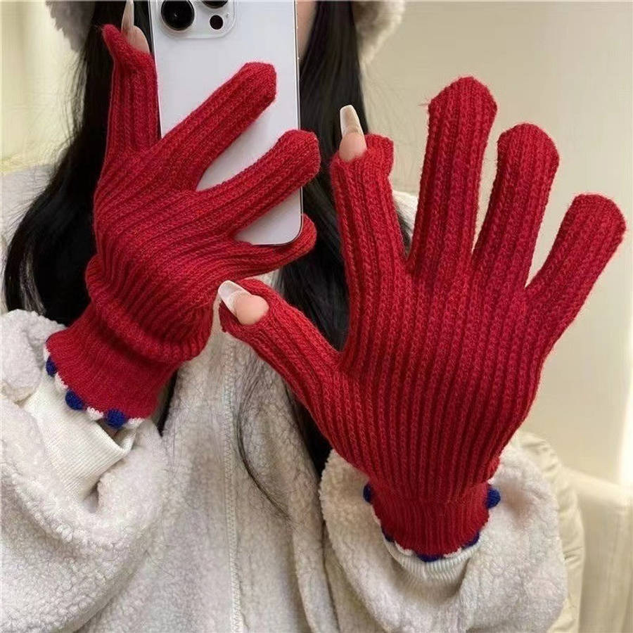 Gloves Color Green Sugar Beans