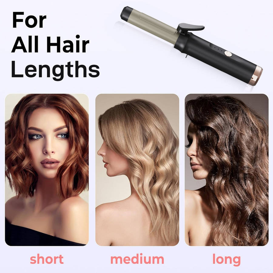Curling Iron Color Purple Size2.8Cm