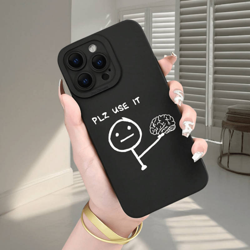 1Pc Black For iPhone 14 Pro Phone Case Phone Cover