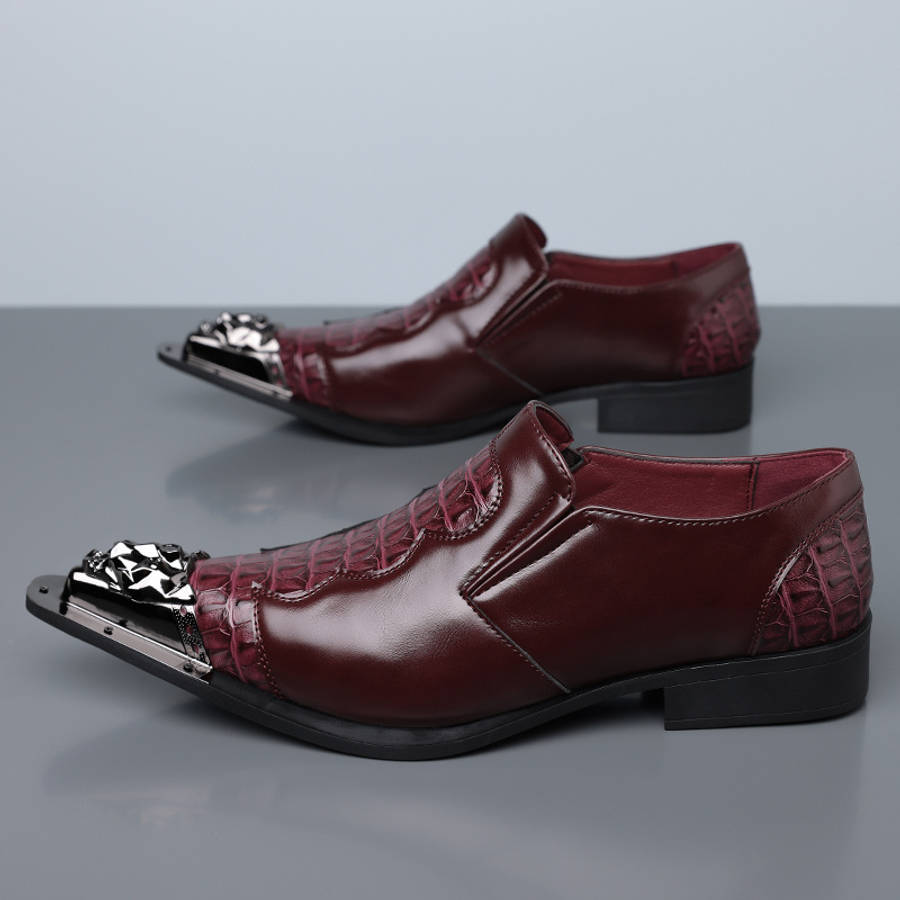 Mens Leather Shoes Color Black Sizeuk 10
