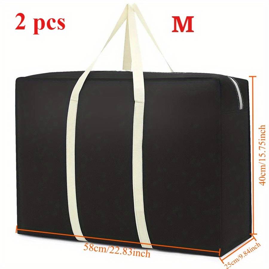 2Pcs Thick Hand Held Organizer Tote Tote Black Size L 2 Pcs