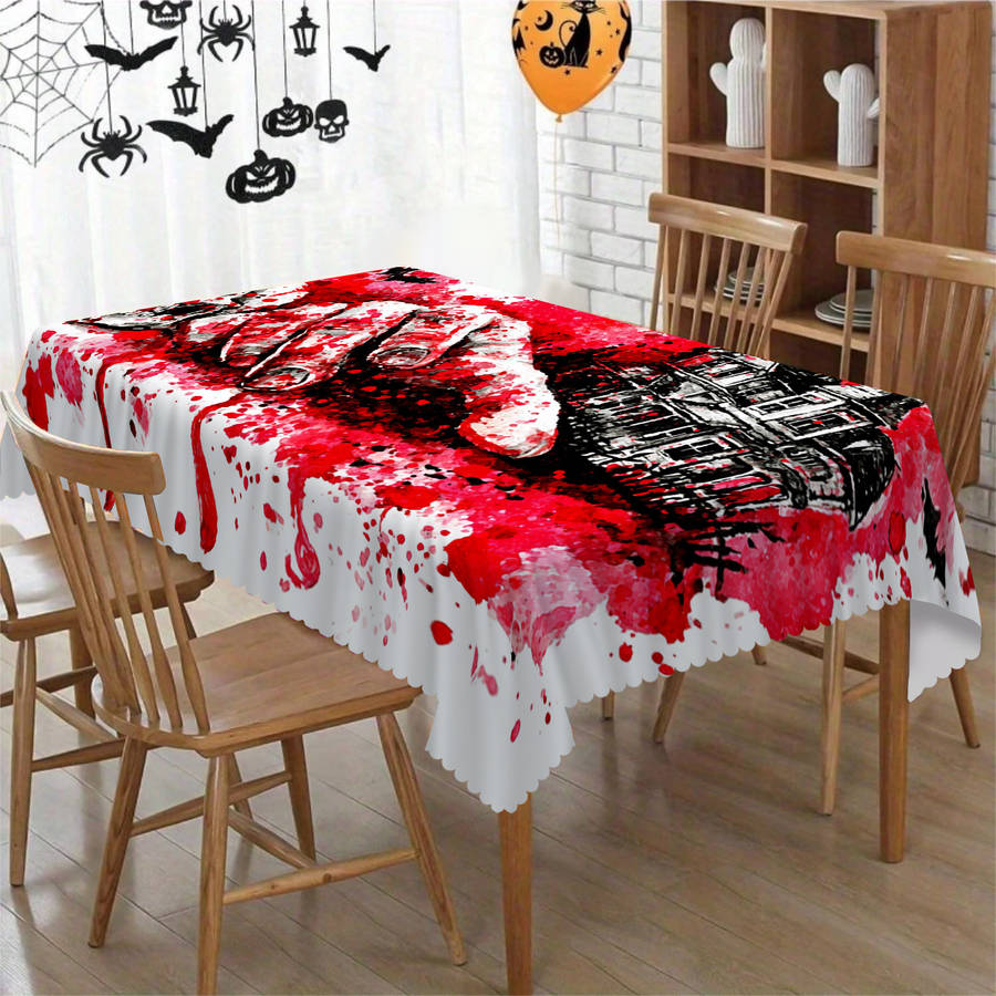 Halloween tablecloth decoration size 55inch x 70inch 140cm x 180cm or rectangular