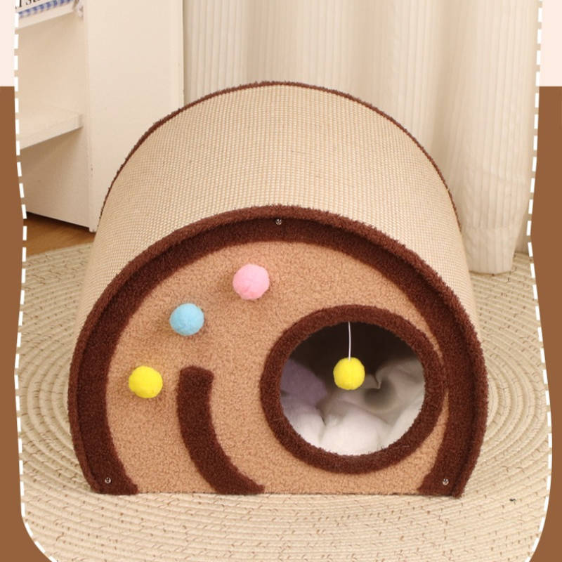 Pet Supplies Color Cake Roll Cat Bed Size One  Size