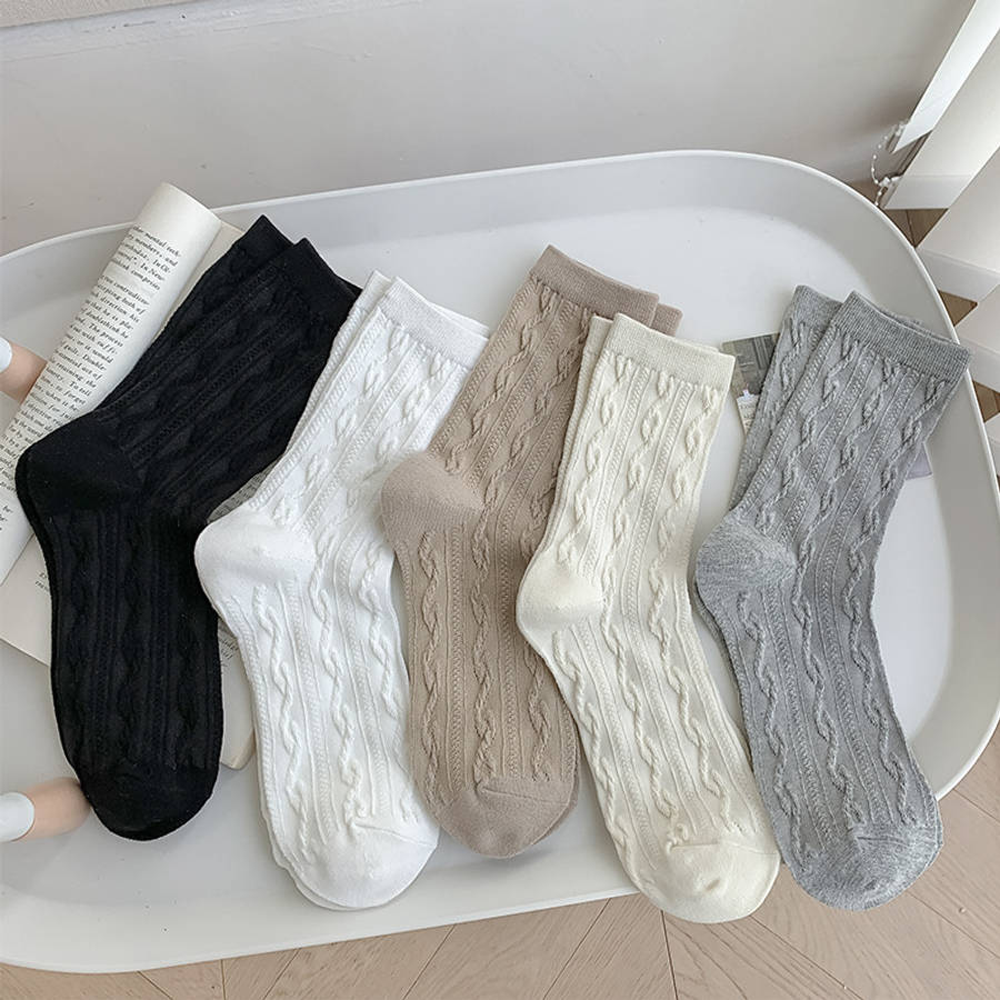 Women S Socks Color Mixed Color 5 Pairs Size Onesize
