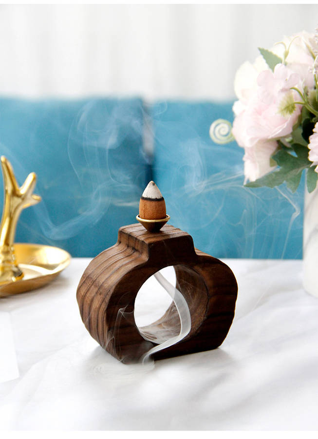 Incense Burner Color  Black Wood Incense Burner