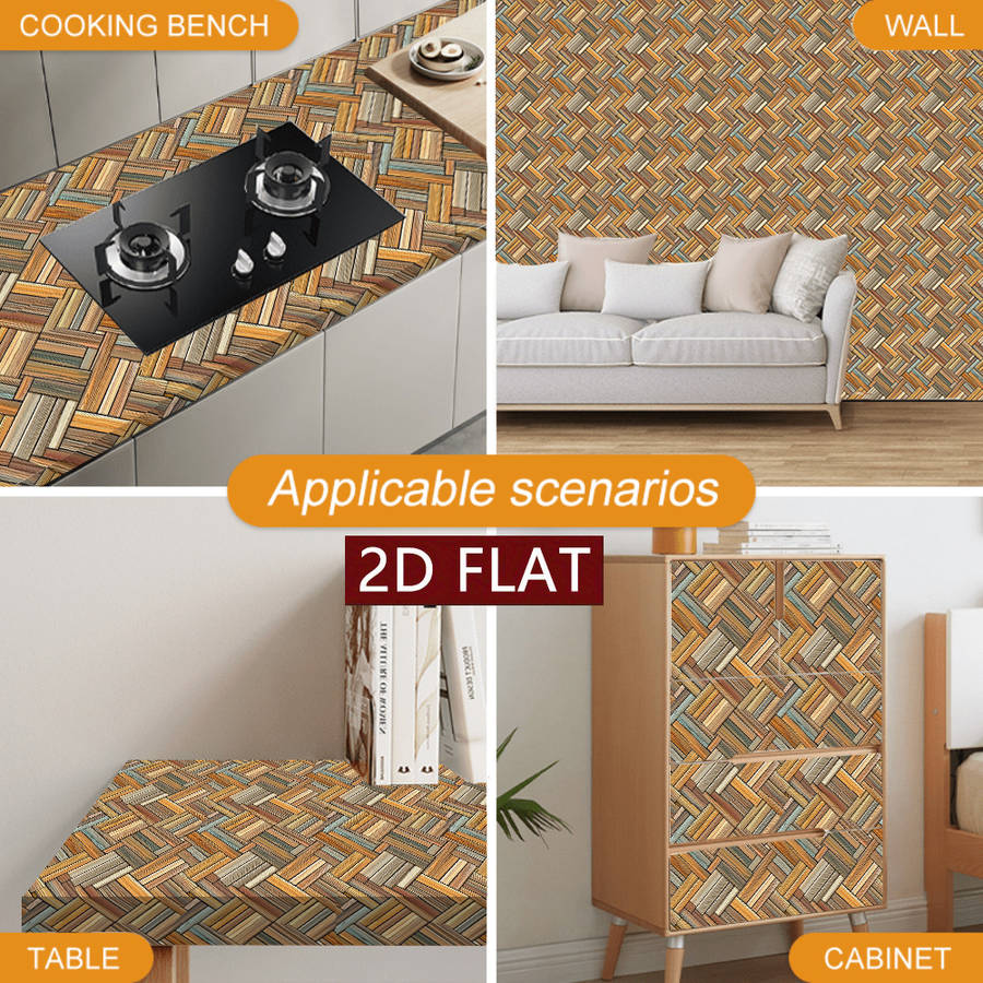 Self Adhesive Floor Stickers 7.87X7.87Inch 20X20Cm 10Pcs