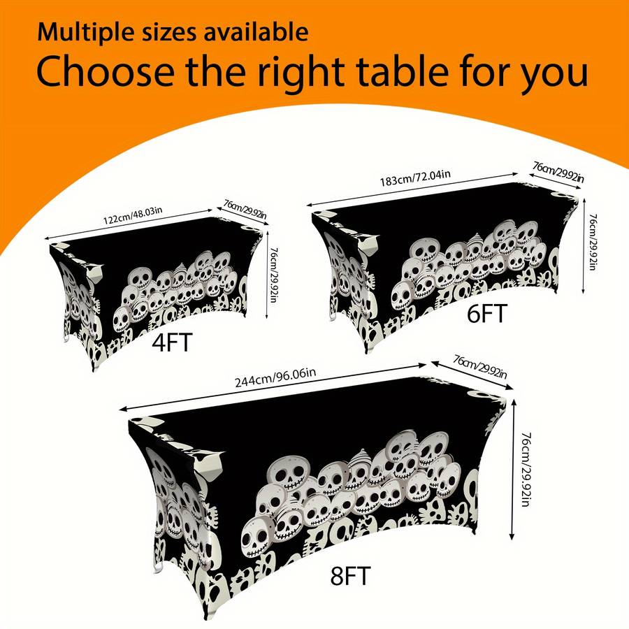 Halloween tablecloth decoration size 6FT