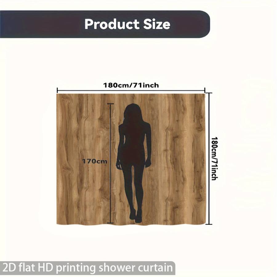 Waterproof Shower Curtain Color A Size Shower Curtain 100Cm*200Cm