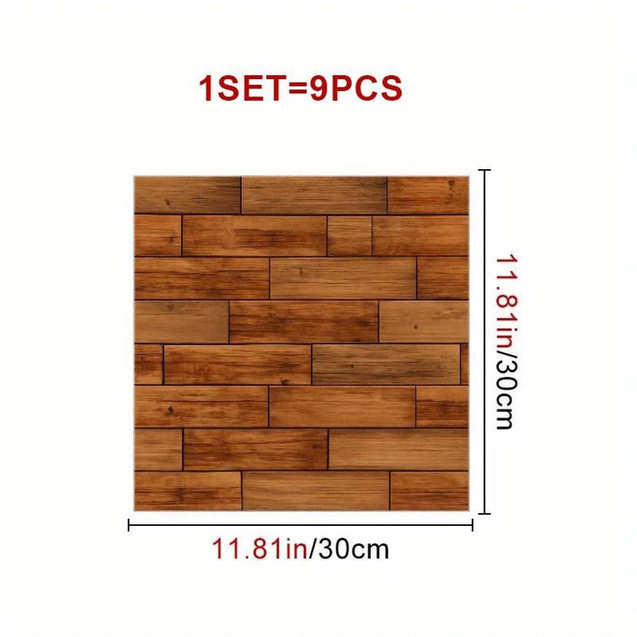 Self Adhesive Floor Stickers 9Pcs