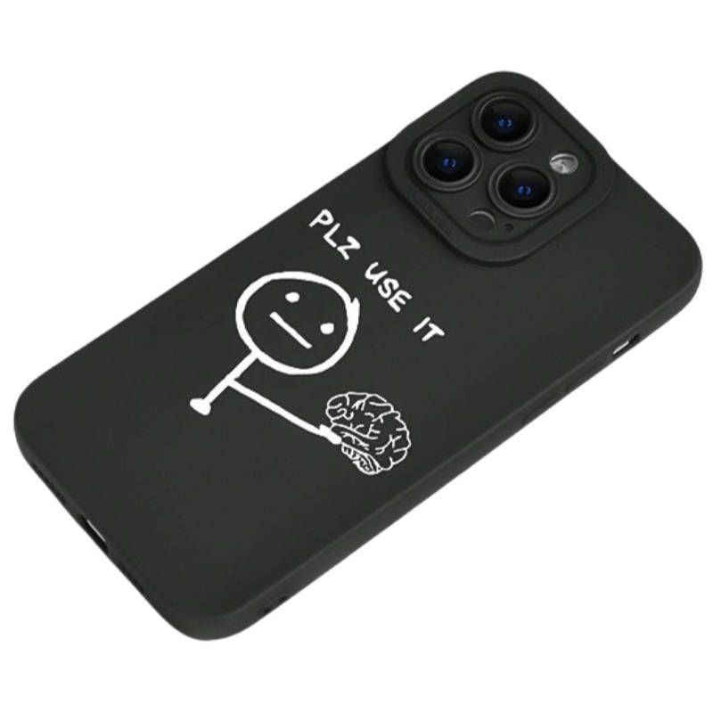 1Pc Black For iPhone 14 Pro Phone Case Phone Cover