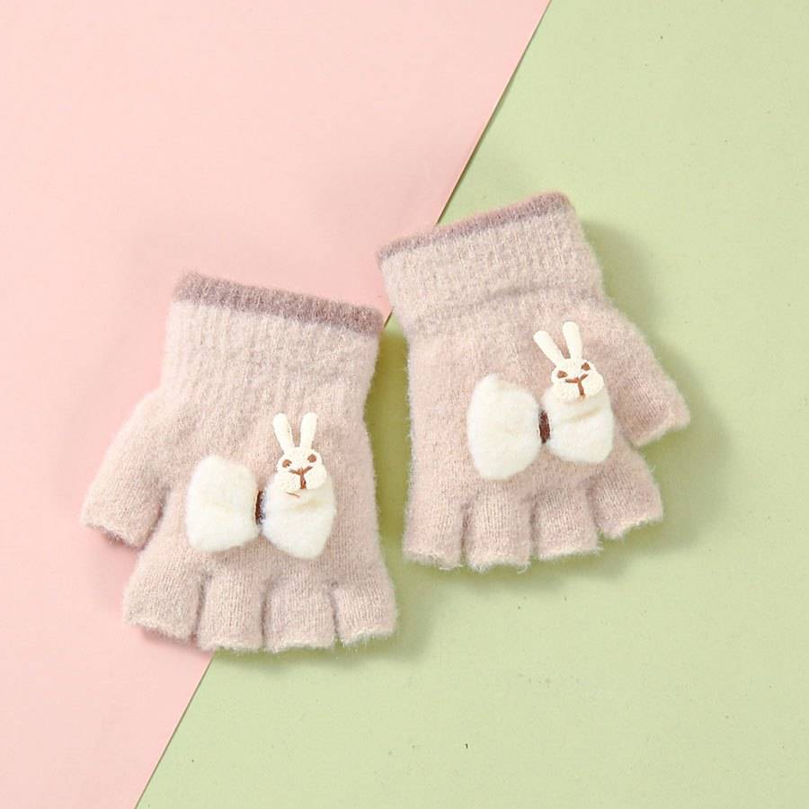 Winter Gloves Color Grey Size 1 To 4Y