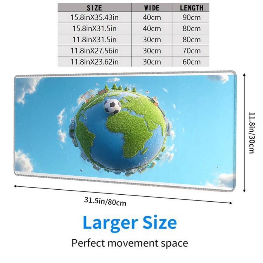 Mouse Pad Size 11.8X31.5In   Quantity 1Pc