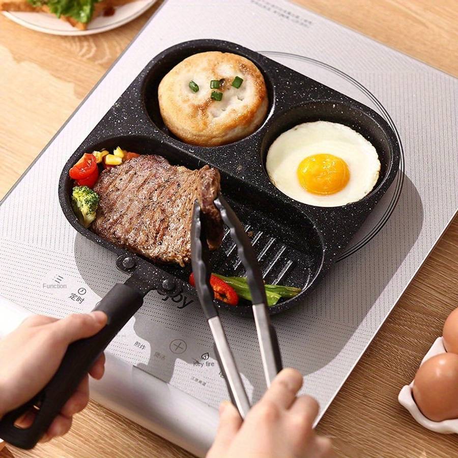 Elite Non Stick Cast Iron Breakfast Pan Catering