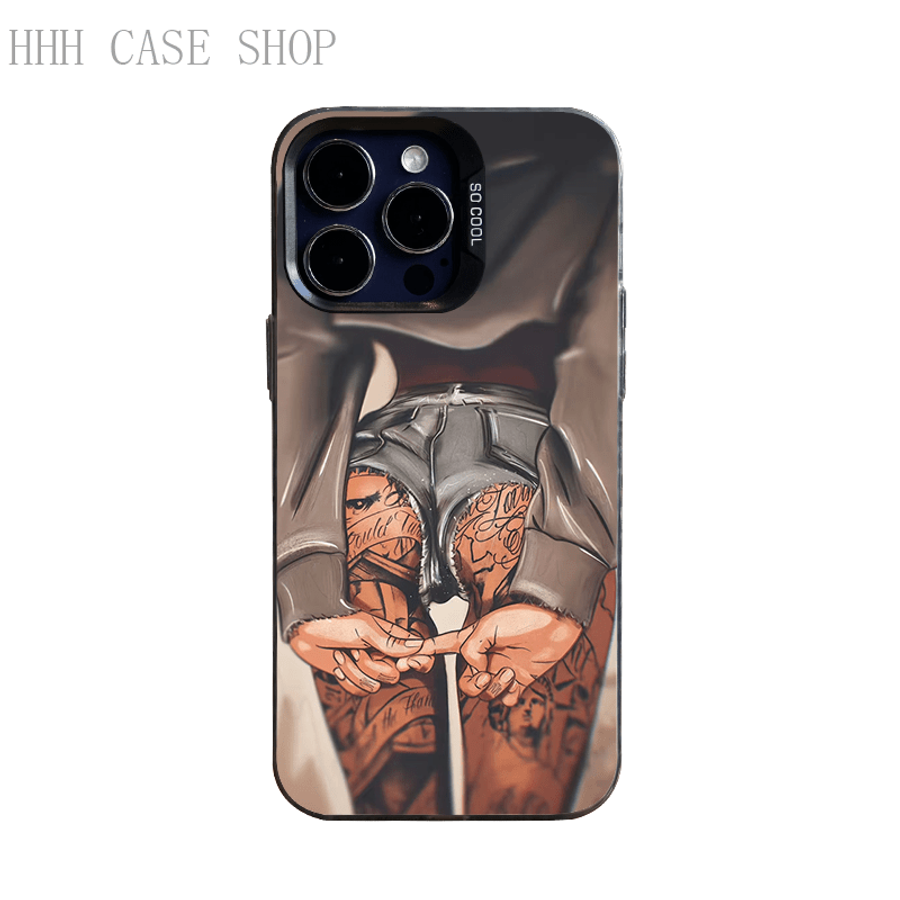 1Pc Mixed Color  For iPhone XS Max IMD Tattoo Phone Case