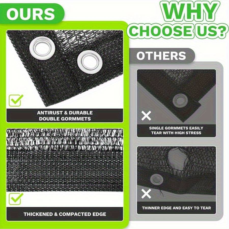 Shade Net Color Black Size16' X16'5.0X5.0Meter