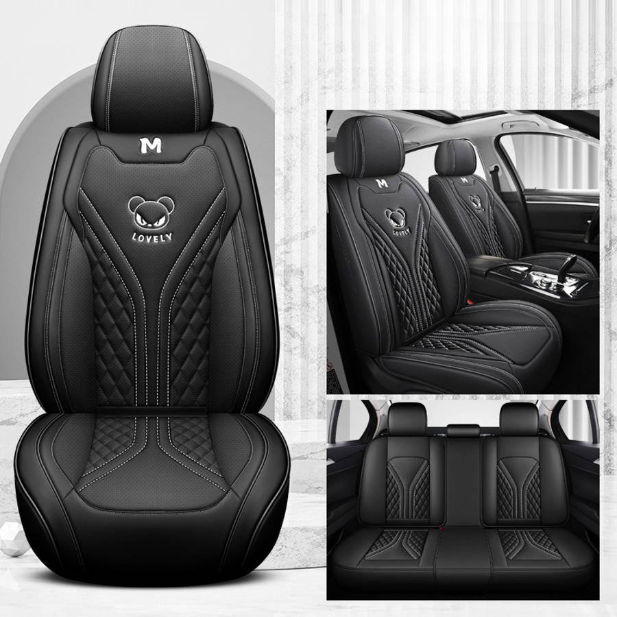 Car Seat Cushion 5Pcs Mystery Black