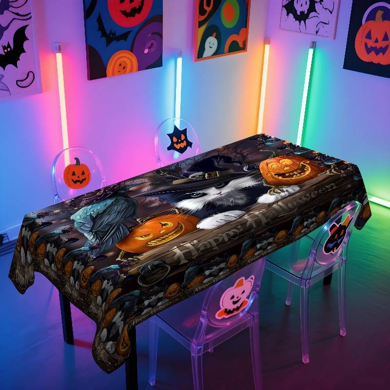 Halloween tablecloth decoration size 140 x 140cm or 55.11 x 55.11inch