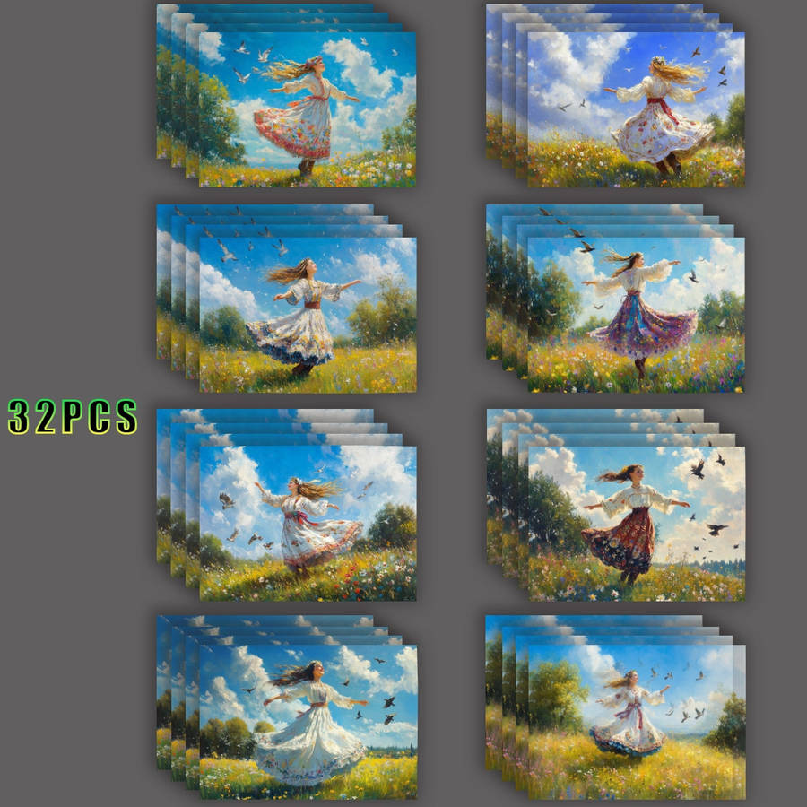 Greeting Cards Quantity 32Pcs