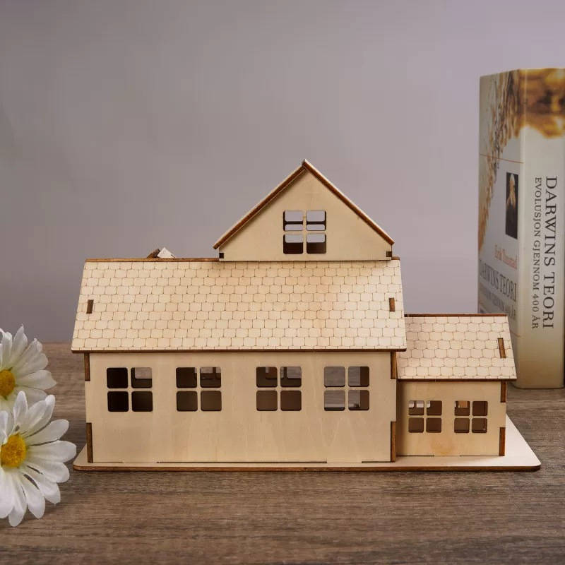 Building Toy Architectural Model Toy Set Color Cream Color Size Country Villa