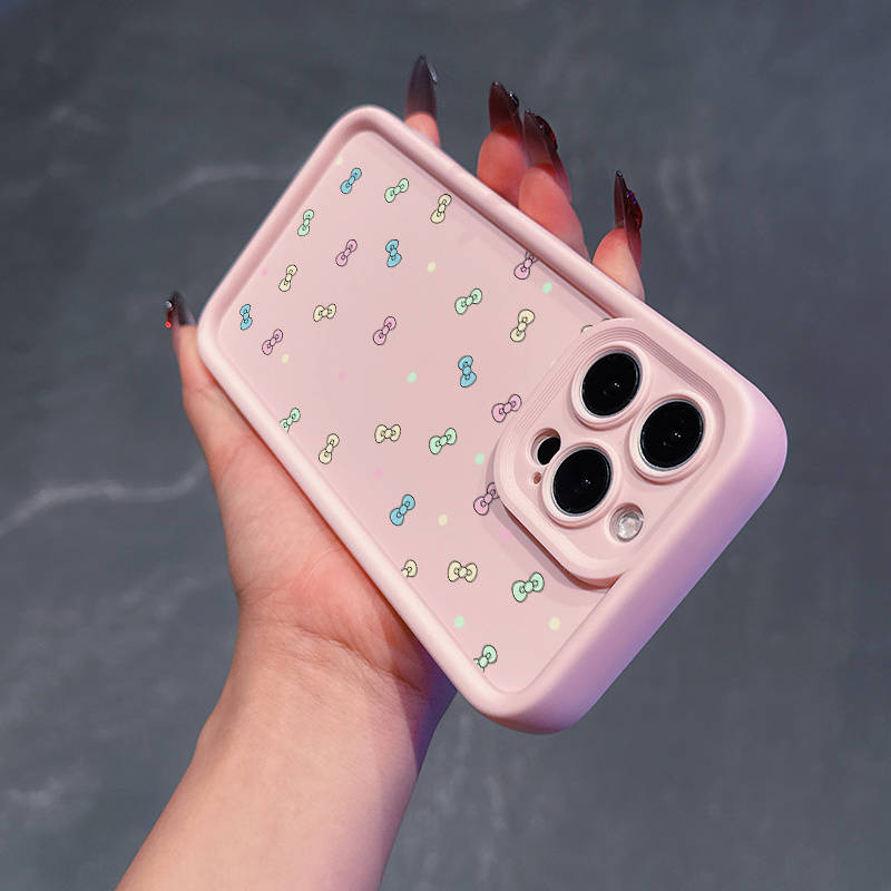 1Pc Pink Color For iPhone 15 Pro Max Phone Case Phone Cover