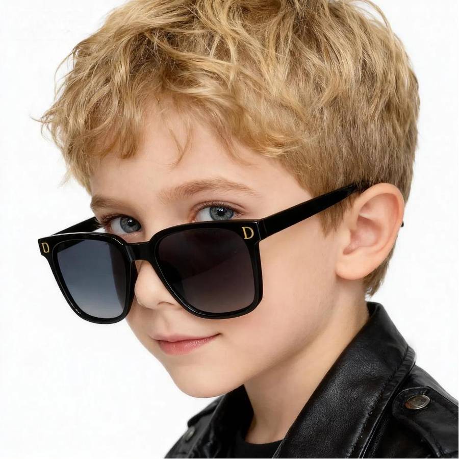 Kids Glasses 2Pcs Color Blackadd Black Fashion Glasses