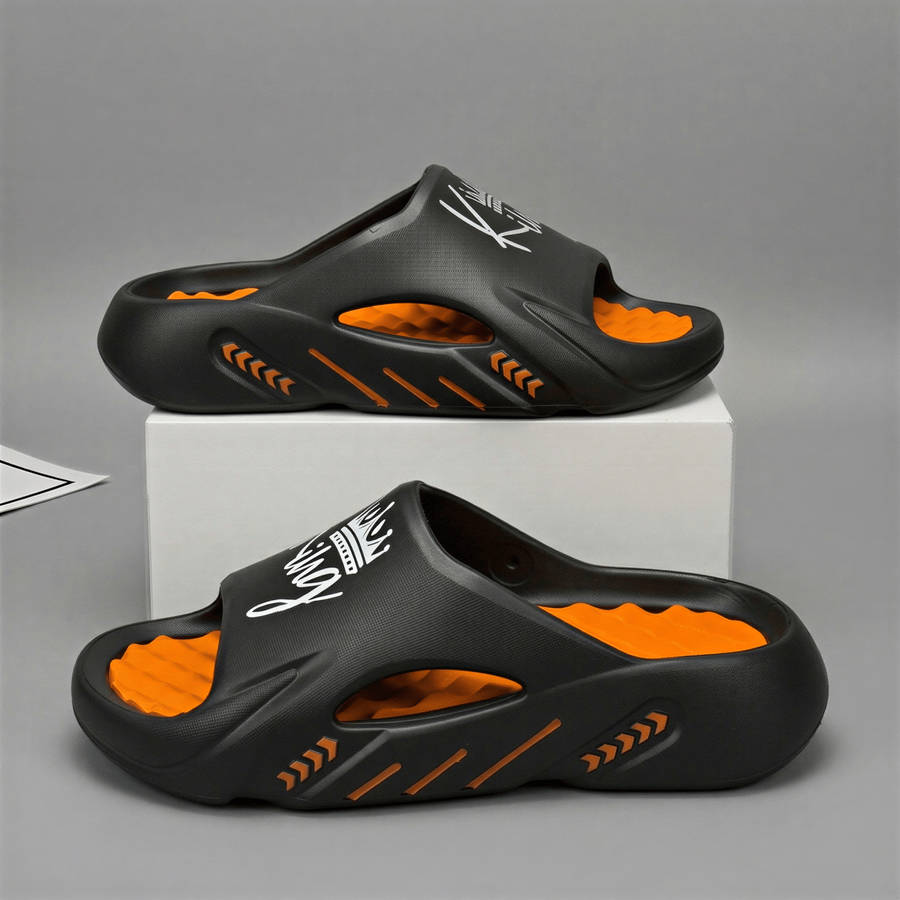 Sandals Color Hg Black Orange Size Uk 4.5 5