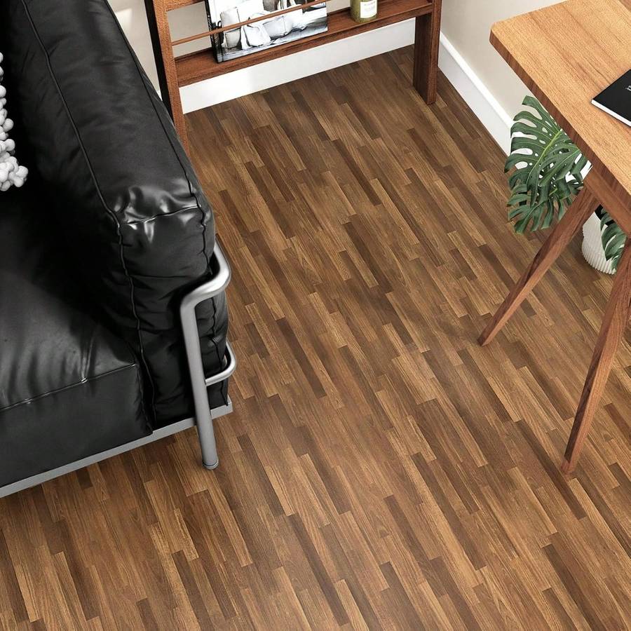 Self Adhesive Floor Stickers Parquet Walnut 40*100Cm