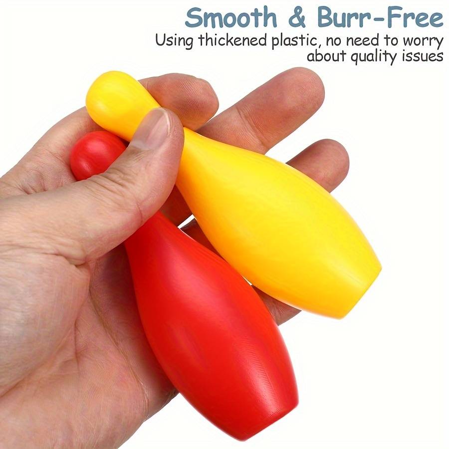 12Pcs Set Mini Plastic Bowling Toy Set 10 Pins 2 Balls Beginner Friendly Indoor