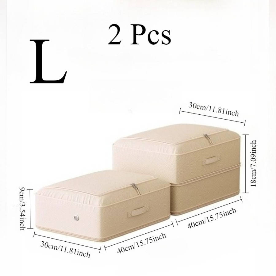 2Pcs Compressible Organizer Totes Garment 2 Pcs Size Diamond Lattice