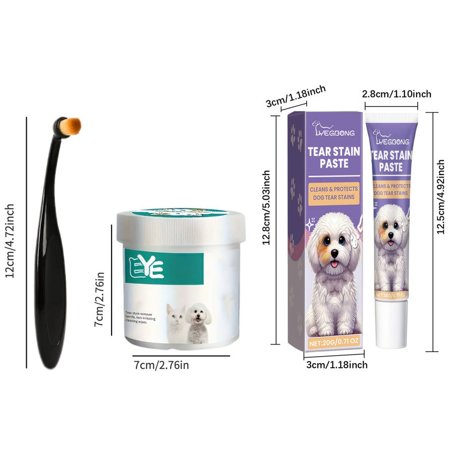 Pet supplies Quantity Professional tear stain removal three    piece set
