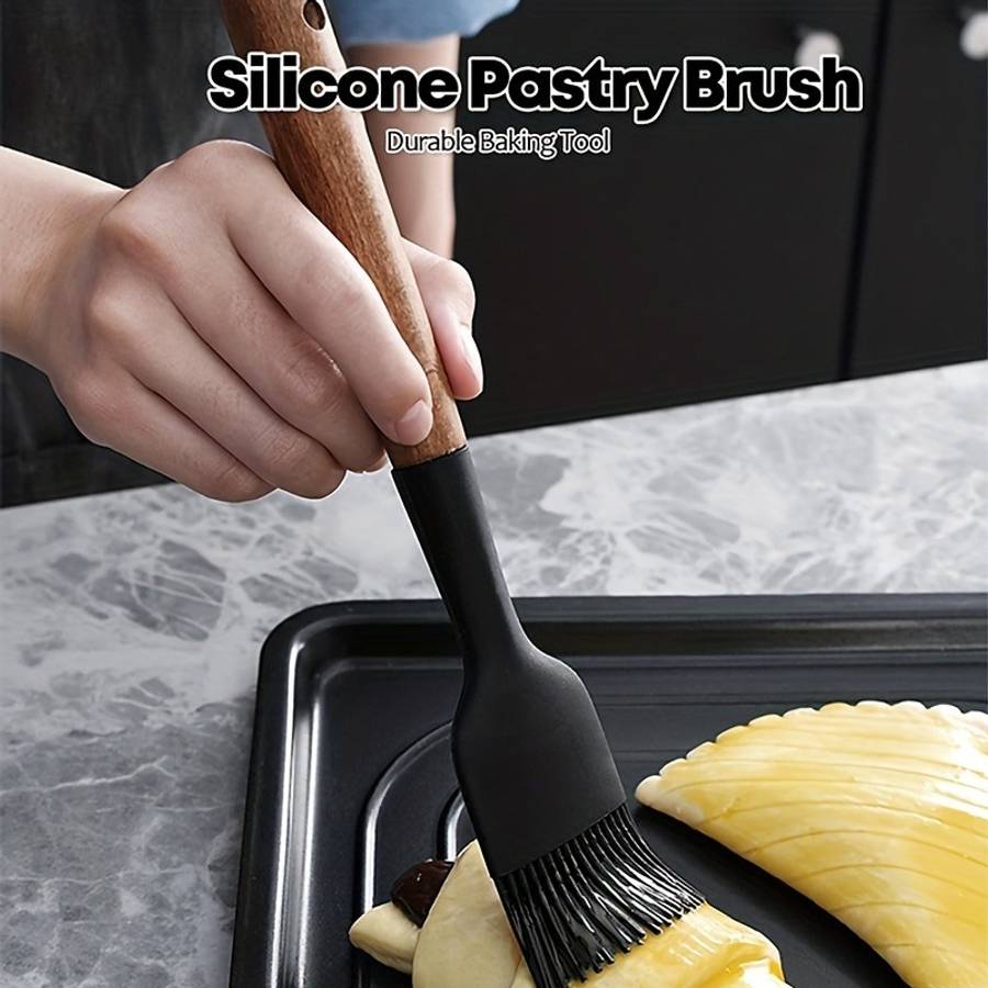 Baking Brush Color Blackwooden Handle Large Oil Brush
