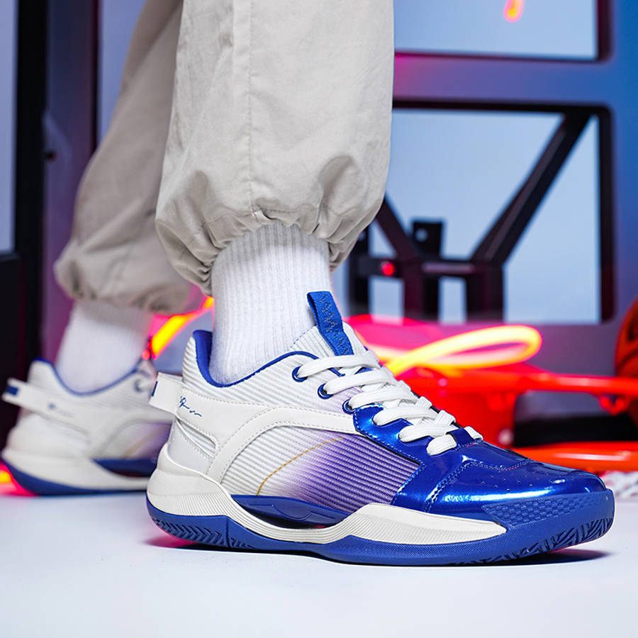 Basketball Shoes Color White Blue Sizeuk 5