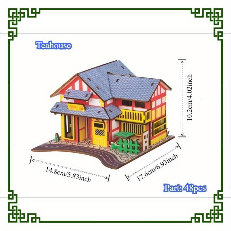 Building Toy Architectural Model Toy Set Color Th01 Tea Room