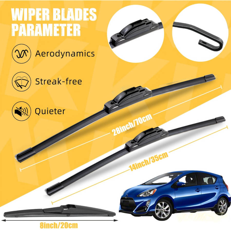 Windshield Wipers Model For Toyota Prius C 2012 2019